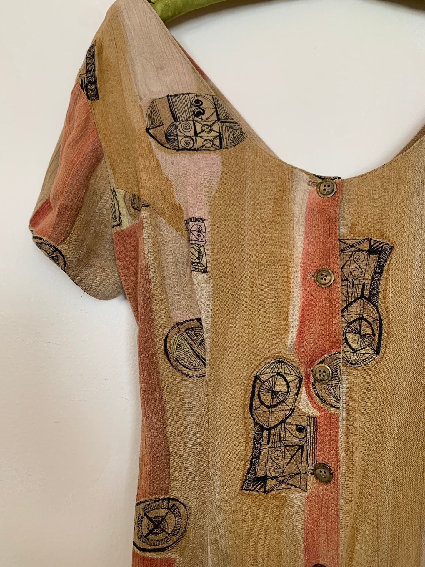90s earthy maxi dress