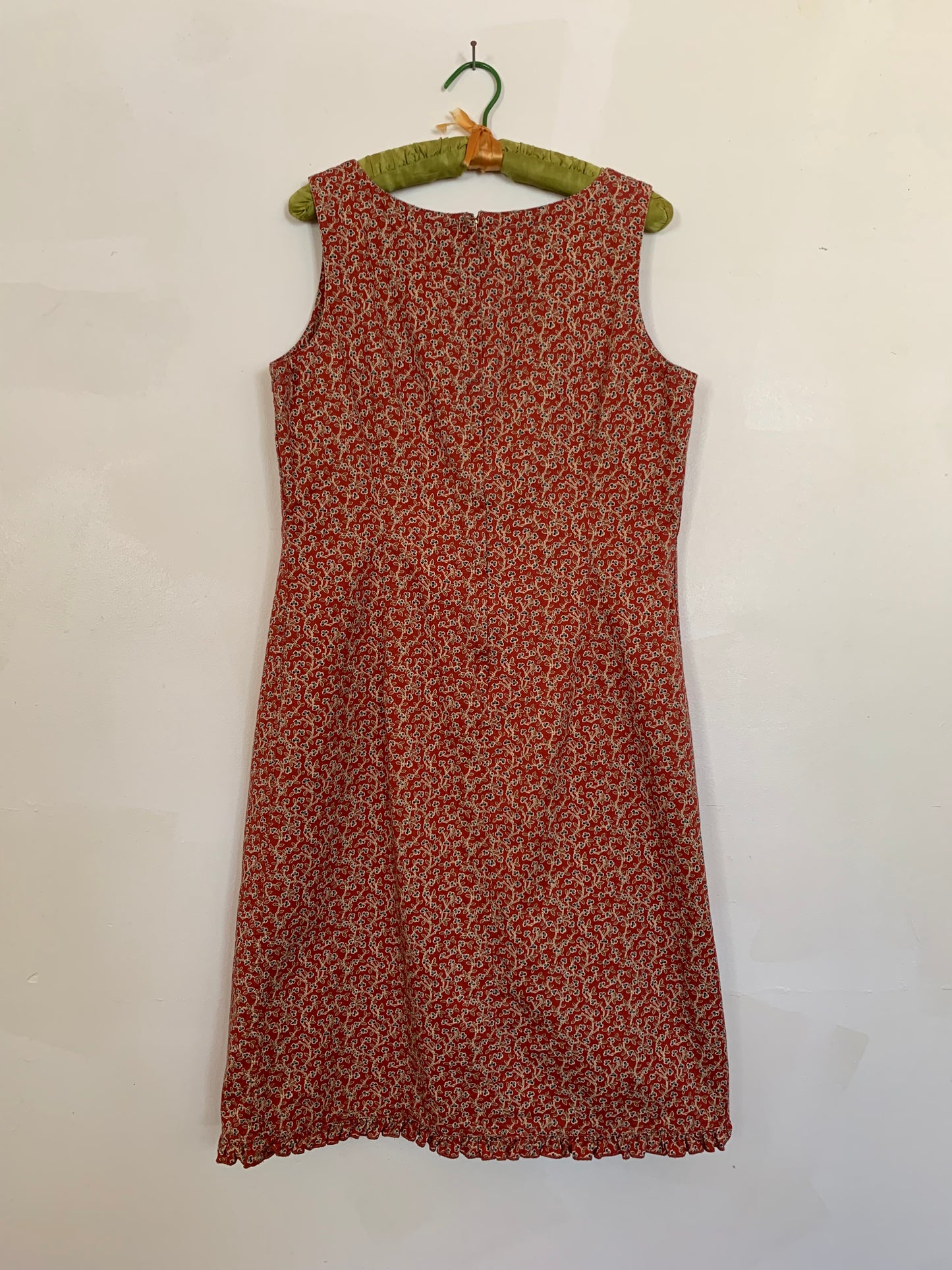 Ruffle hem midi dress