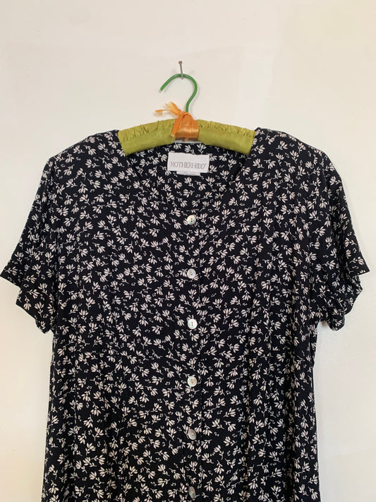 Dark floral maxi dress