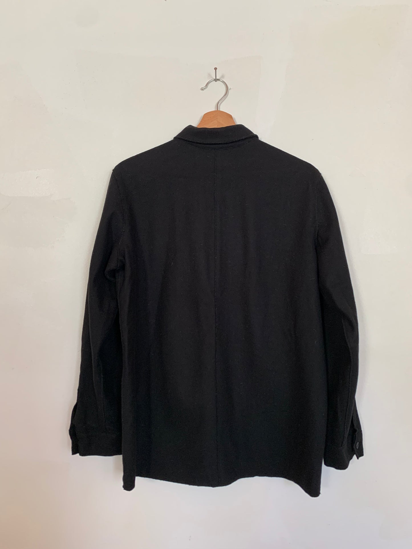 True Black button-up shacket