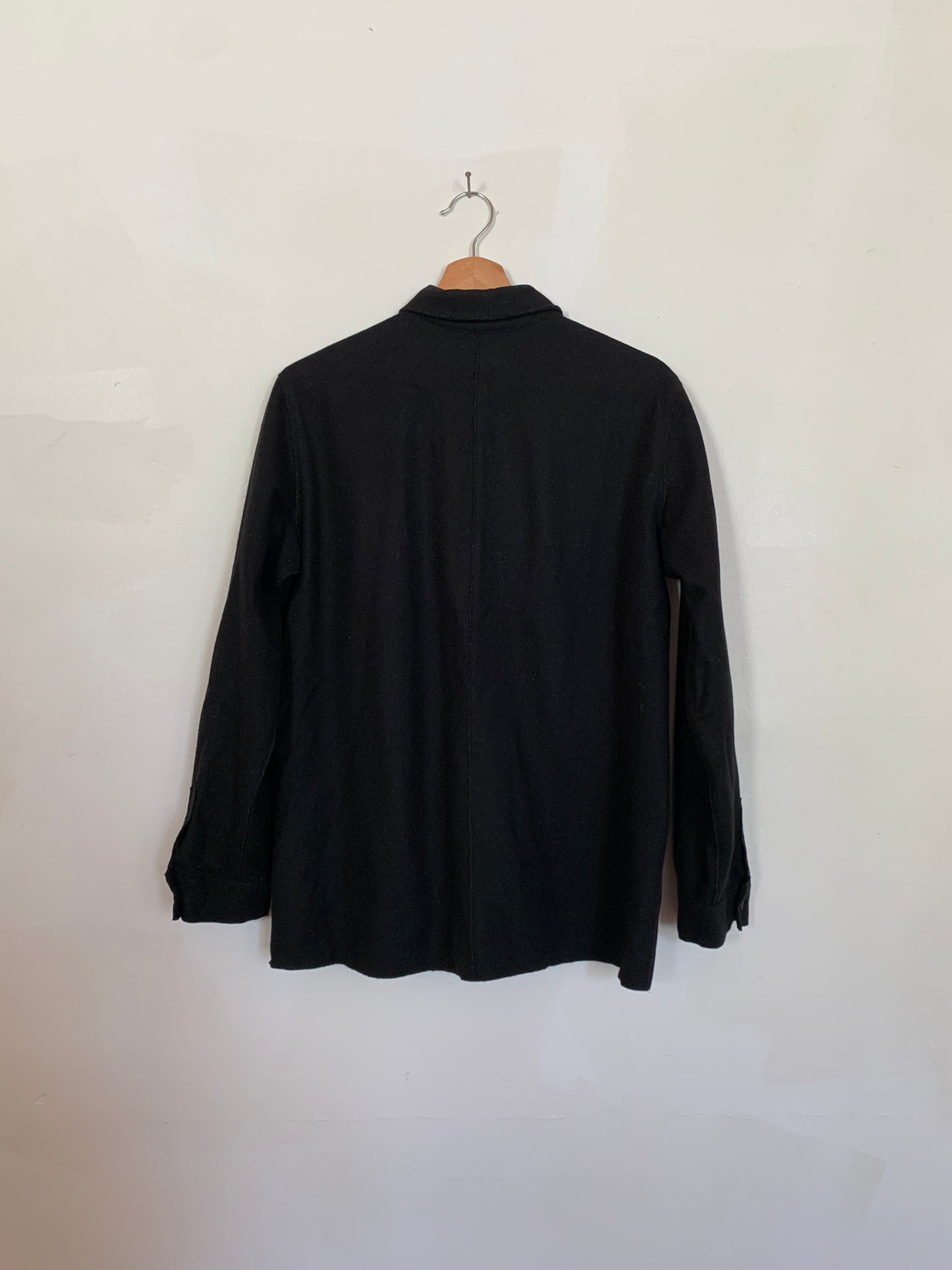 True Black button-up shacket