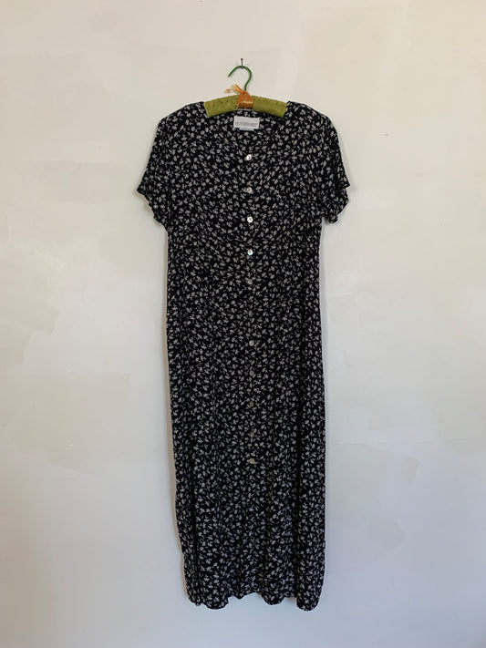 Dark floral maxi dress